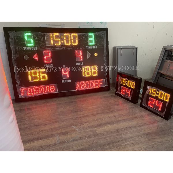 8'' 200mm LED Basketball Scoreboard With Mongolian Language