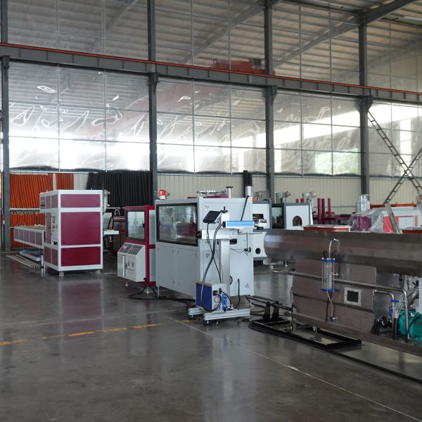 Automatic PVC Electrical Conduit Pipe Production Line Twin Screw Plastic Extruder High Efficiency Cable Protection Pipe Making Machine