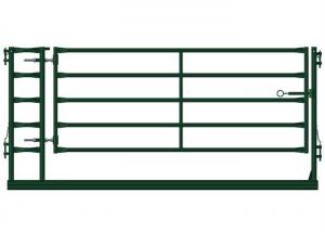 Buy cheap Green Portable Livestock Fence Panels , Sheep / Goat Corral Panel With Gate product