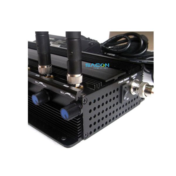 20W Output Power 2.4G 5.8G Signal Jammer with 8 Omni-Directional Antennas and 40m Jamming Range