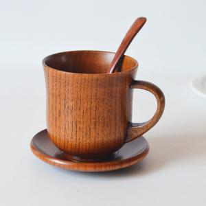 Buy cheap Japanese Solid Wooden Tea Cup Set Jujube Handcrafted With Handle product