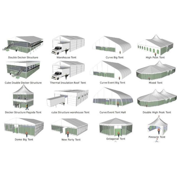 Rustproof Windproof Geodesic Steel Large Dome Tent For Events