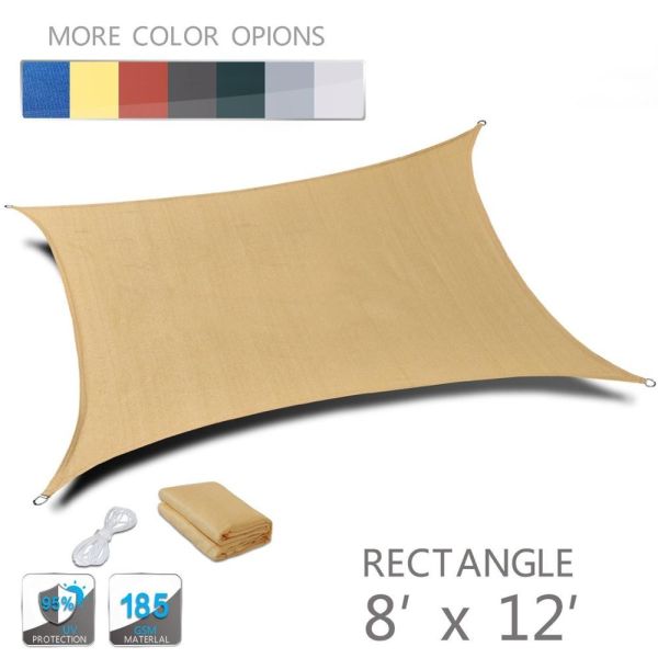 Wholesale -Resistant Sun Shade Sails Outdoor Patio Garden with Hardware Kit of Sunsail