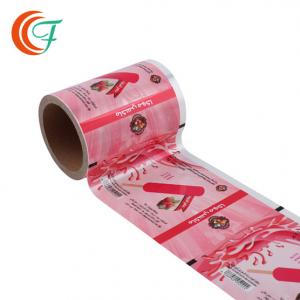 China Custom Printed Frozen Food Packaging Film 0.05mm-0.06mm Plastic Roll Film Ice Cream Bar on sale