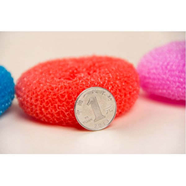 Environmental Friendly Plastic Scouring Ball No Peculiar Smell JK-PP06