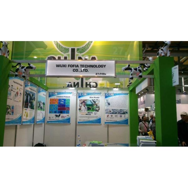 FOFIA Waterproof Long Range 134.2kHz RFID Ear Tag Reader ISO11784/5 Protocol 30-100cm Reading Distance PVC