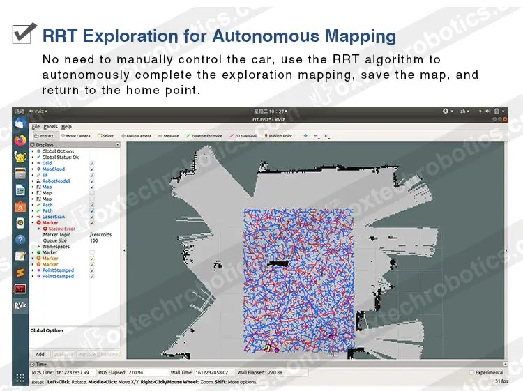 S200 60kg Payload Open-source LiDAR SLAM and Mapping Tracked Robot Chassis ROS Differential Drive