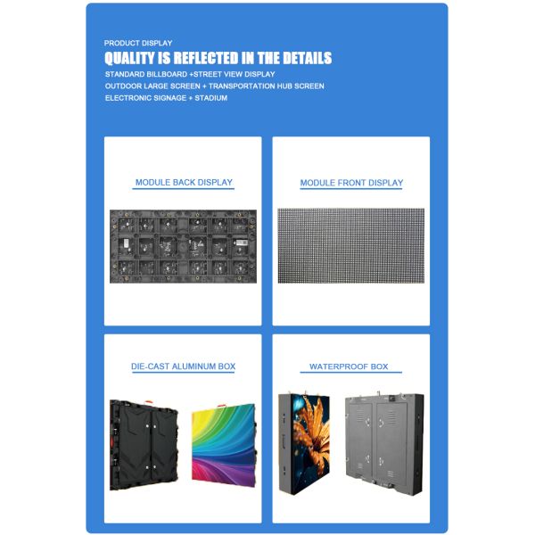 LED Video Advertising Outdoor P3 P3.076 LED Display Screens for Advertising