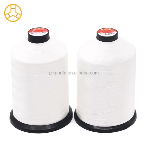 Jeans Shoes White Thick Waxed Nylon 66 Bonded Sewing Thread with OEM/ODM Accepted