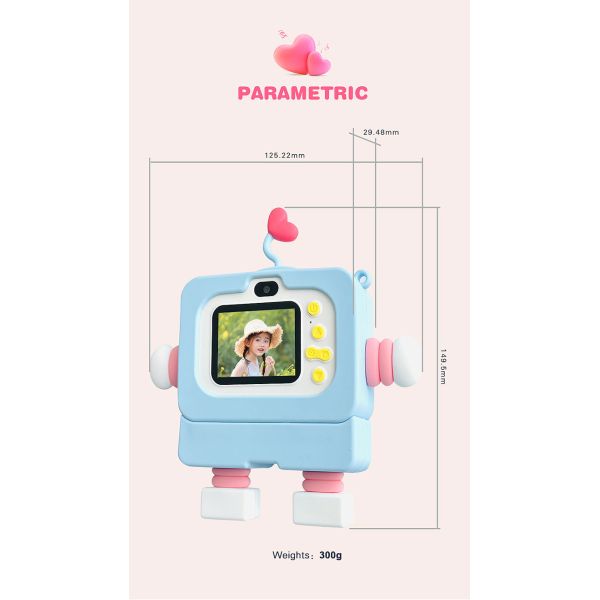 2inch Waterproof Digital Kids Camera Toys Video Camcorder For 3-12 Year Old Tweens