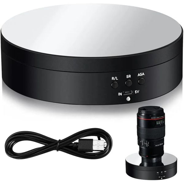 13.8cm Advertising Electric Rotating Display Stand For Commercial Devices