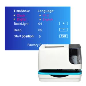 Automatic 5 Lines Electronic Date Time Stamp Machine Multiple Language TFT Touch
