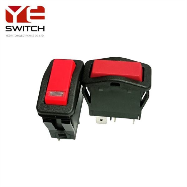 16A Rocker Round Momentary Switch High Current Custom Push Button