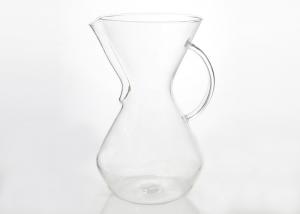 China Custom Transparent Coffee Maker Glass Pot Heat Resistant Easy To Clean on sale