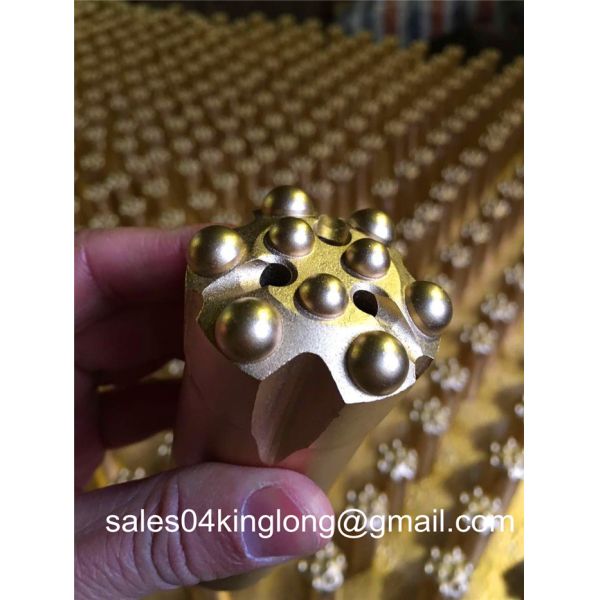 China Hard rock drilling bits size 32mm 34mm 7 Degree tapered button bits for mining