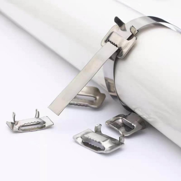 Ear Teeth Stainless Steel Buckles For SS Band Strips SS304 SS201 3-25mm