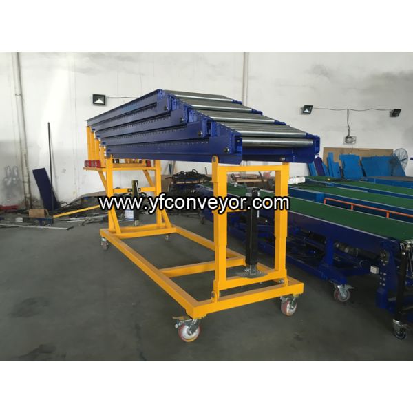 Telescopic Gravity Roller Conveyor for Unloading Containers