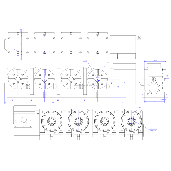 Automatic Industrial Rotary Table 4th And 5th Axis CNC Rotary Table