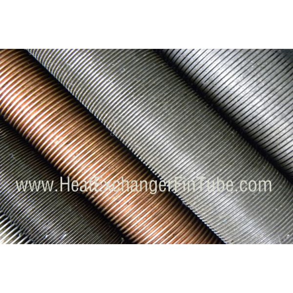 SB338 G.2 Seamless Titanium Heat Exchanger Fin Tube , 30FPI Integral Low Finned Tubes