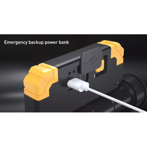 Rechargeable Portable LED Work Light with 2000 Lumens 360 Degree Rotation and 5000mAh Battery