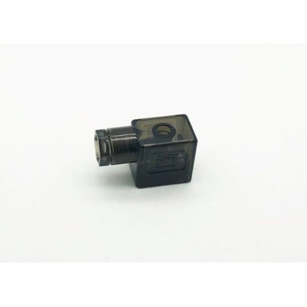 High Precision Din Connectors For Solenoid Valves Light Green Color Plug Lead Type