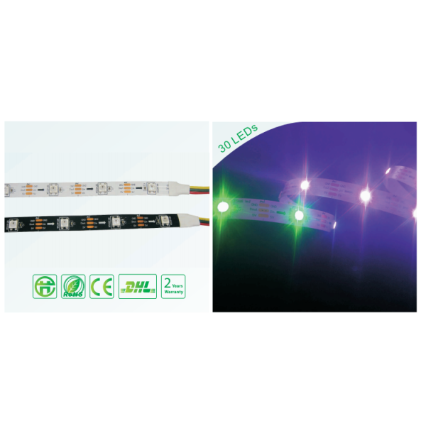 Sk6812 DC5V &12V 18W 60LEDs/m Addressable LED Strip , LED Linear Lighting outdoor