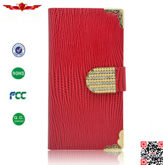 Newest 100% Qualify Luxury Genuine Crocodile Leather Wallet Cover Cases For HTC ONE M8