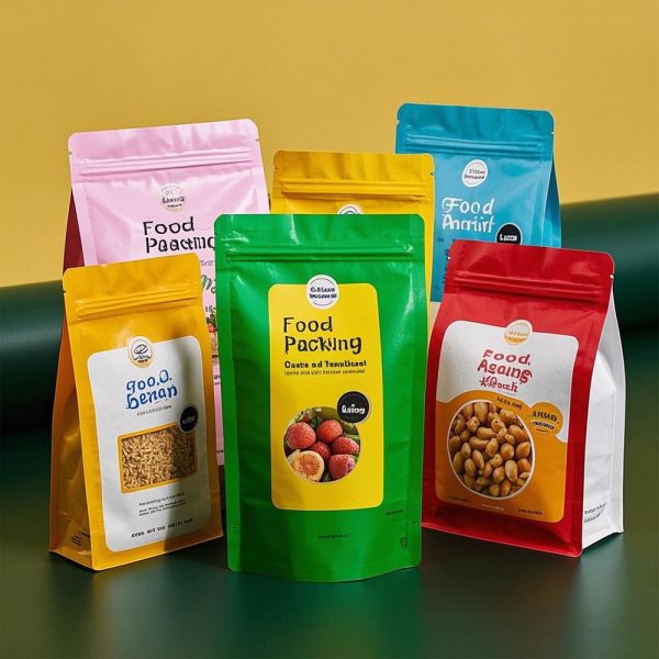 Stand Up Pouch Custom Printed Food Packaging Plastic Bag Zip Environmentally Safe Children Snack Holographic Mylar Bag