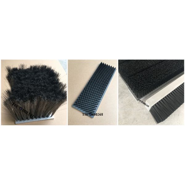 High Density PVC base Nylon Lath Brush CNC Machine Sealing Brush