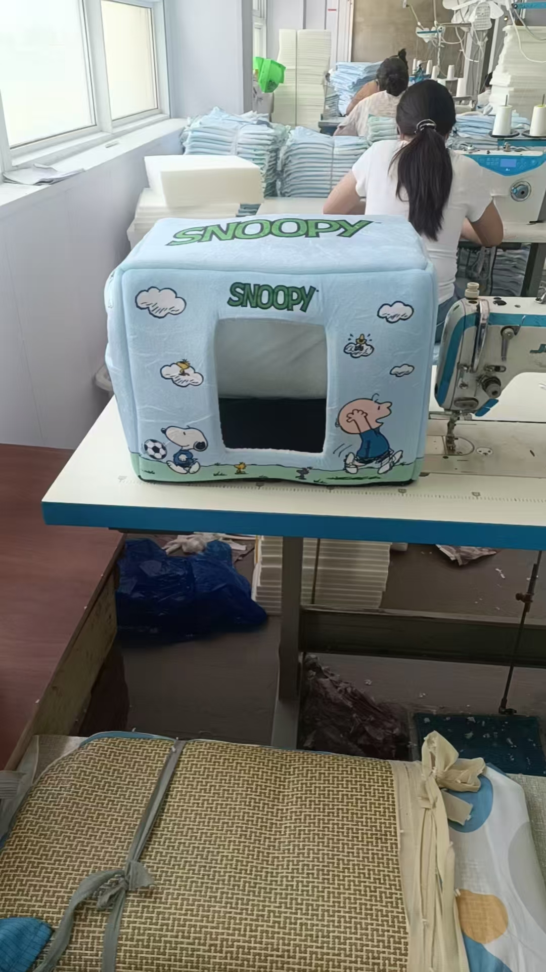 Medium Size Machine Washable Custom Made Dog Beds OEM