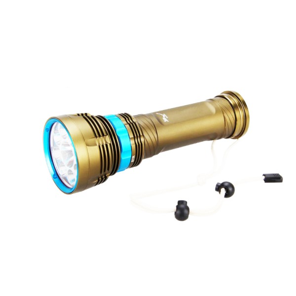 Brightest 6500k Cree Xml2 Led Dive Torch With 6*18650 Rechargeable Battery
