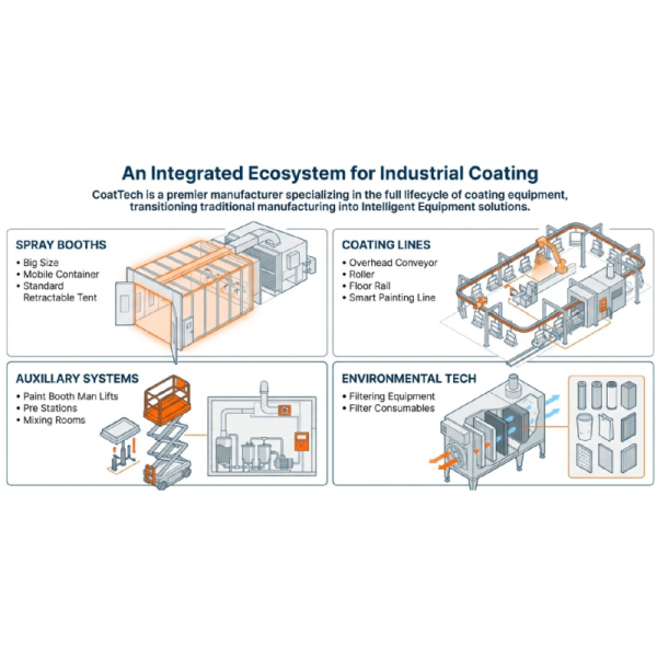 Industrial Infrared Baking Spray Booth | Fast Curing Paint Cabin | CoatTech