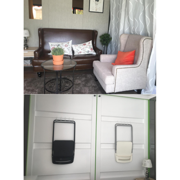 Hotel Style Expandable Shipping Container House Living With KitchenToliet