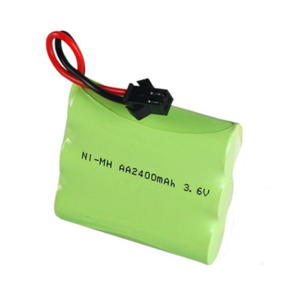 3 Cell Nimh Nickel Metal Hydride Battery Pack 3.6V 2400mAh Long Cycle Life