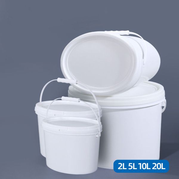 OEM Color Printing 6L-19L Oval PP Plastic Bucket Drum Pails Container with Holder