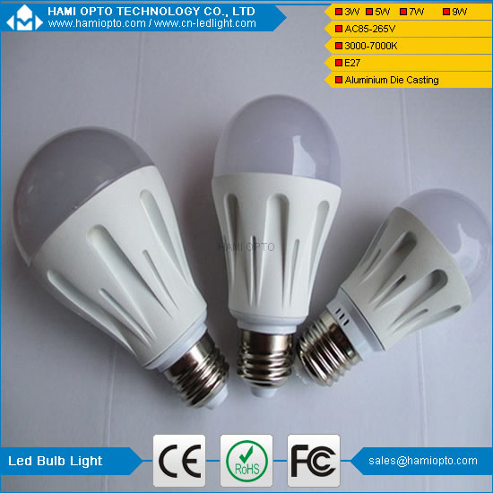 Shenzhen OEM die casting aluminum alloy led bulb light 3W