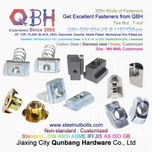 China QBH 4040 Series Industrial Aluminum Frame Structures T Hammer Type T-Slot Nut Sliding T-Nuts on sale
