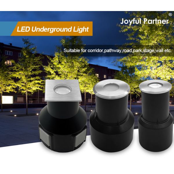 Recessed Mini Deck Light 12V 24V 1W 2W LED Single Color DIA 38MM For Garden Square