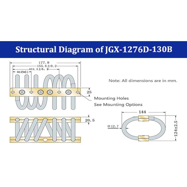 Electrical Panel Wire Rope Vibration Isolator For Pumps