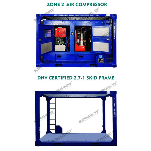 ATEX Zone II 3 Phase Offshore Oil Gas Field 60kw Diesel Generator explosion proof Platform