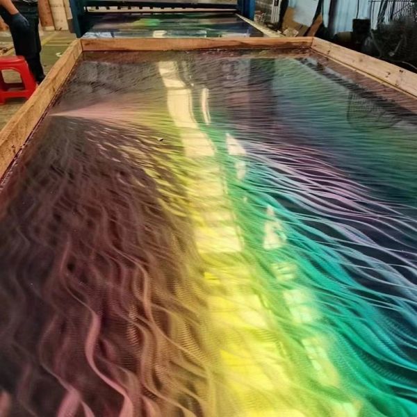 304 316 Grade 3D Pattern Decorative Stainless Steel Sheet Custom Size 0.8mm Thickness