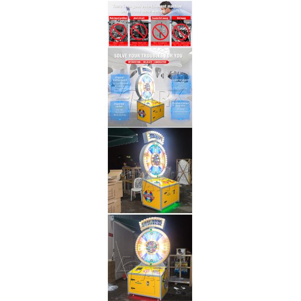 Epark Spin N Win Video Entertainment Equipment / Coin Amusement Game Machine