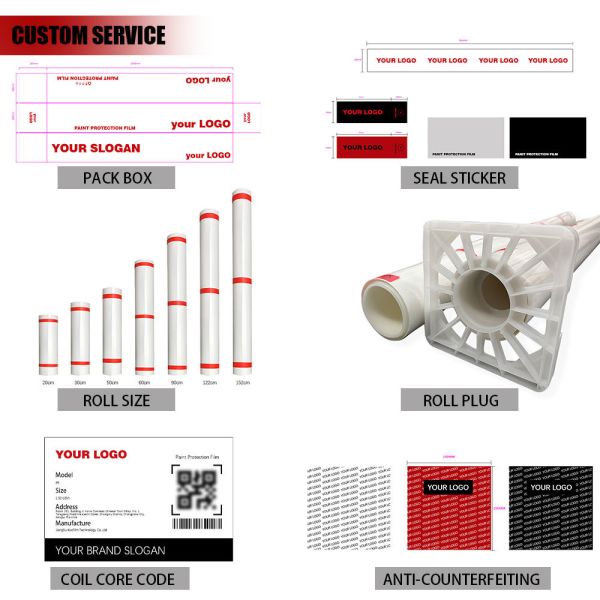 High Performance 7.5mil Clear TPU PPF Car Film Customized Body Coverage Protection Film