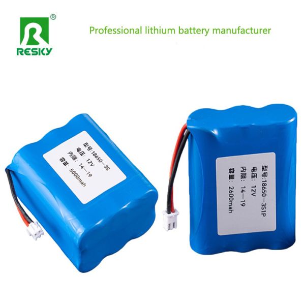 18650 Li-ion Battery Pack 11.1V 5000mAh 55.5wh Rechargeable Lithium Ion Batteries For LED Light