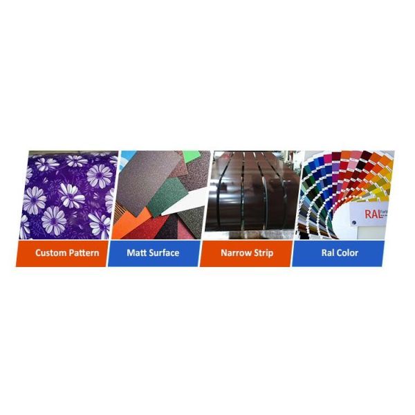 Hot Dipped Galvanized Color Coated Steel Coil Matt Finish Prepainted Steel Coils
