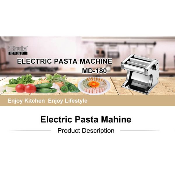 Homemade 70W Electric Pasta Maker 180mm Lasagne Fettuccine Spaghetti