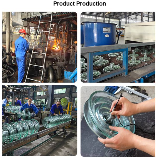 U40B U70B U120B U160B Standard Glass Utility Pole Insulators Electrical Grid For Substation Transformer Station