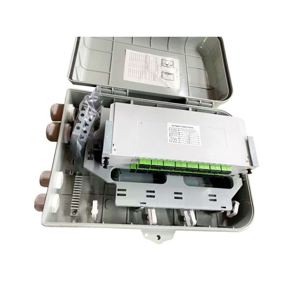 YINGDA 32 Ports Fiber Optic Splitter Box For Outdoor FTTH Network Waterproof For XGSPON