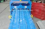 0.3-0.8mm Thickness Panel Roof Glazed Tile Roll Forming Machine With 16 Forming
