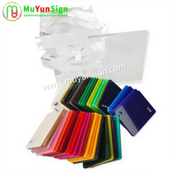 PMMA Plexiglass Acrylic Sheet Multi Color Aesthetic Appeal